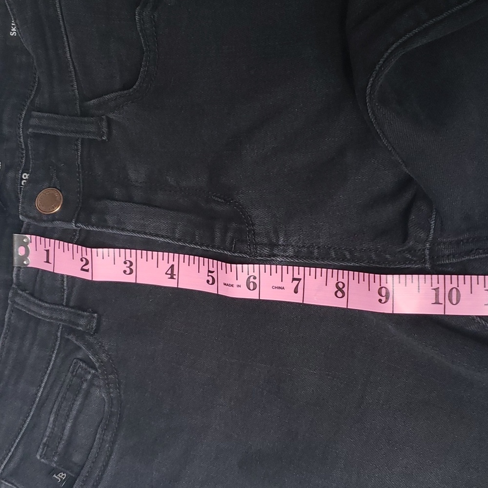 Judy Blue High Rise Skinny Stretch Distressed Black Jeans Size 28 Punk Grunge - Picture 12 of 16